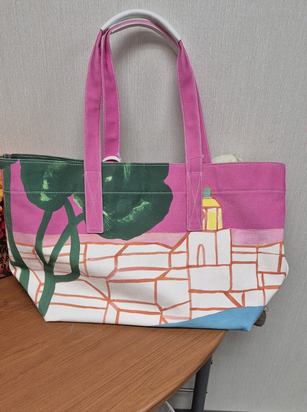Michael Kors X Christina Zimpel Large Cotton Canvas Tote Bag. NEW WITH TAG - Picture 3 of 9